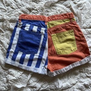 BDG Color block Denim Shorts